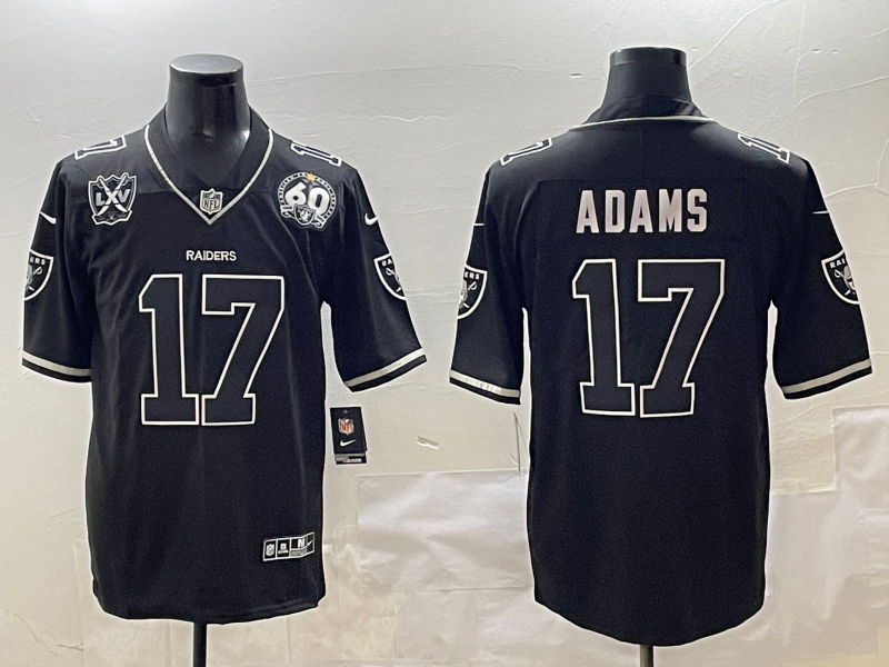 Men 2026 Oakland Raiders #17 Adams Black Nike Limited NFL Jersey 0401001